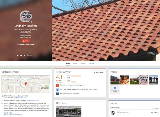 lindholm roofing google plus page