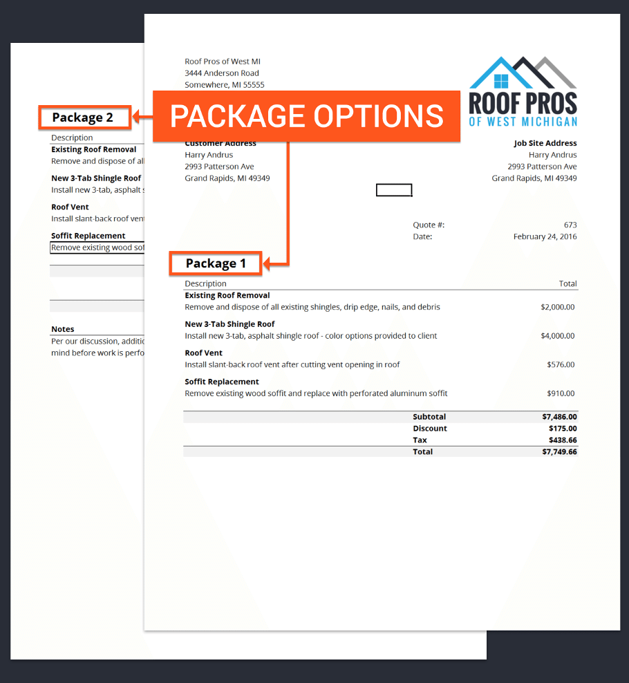 package options