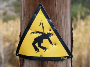 electric shock sign